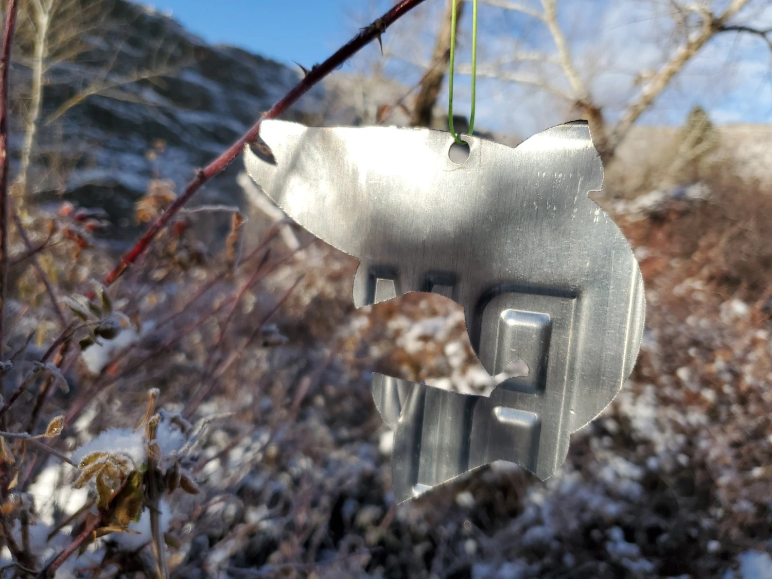 Christmas Tree Ornament // Washington State License Plate Fish Cutouts 5 Christmas Tree Ornament // Washington State License Plate Fish Cutouts - Image 3