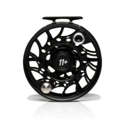 Hatch Iconic Fly Reel // 11 Plus -Perfect Fishing Shop Iconic11PlusReel BlackSilver MidArbor Back