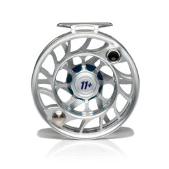 Hatch Iconic Fly Reel // 11 Plus -Perfect Fishing Shop Iconic11PlusReel ClearBlue LargeArbor Back