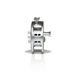 Hatch Iconic Fly Reel // 3 Plus -Perfect Fishing Shop Iconic3PlusReel ClearBlue LargeArbor Side