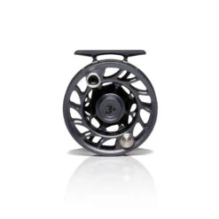 Hatch Iconic Fly Reel // 3 Plus -Perfect Fishing Shop Iconic3PlusReel GreyBlack LargeArbor Back