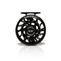 Hatch Iconic Fly Reel // 5 Plus -Perfect Fishing Shop Iconic5PlusReel BlackSilver MidArbor Front