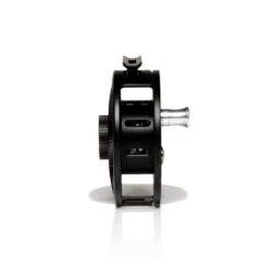 Hatch Iconic Fly Reel // 5 Plus -Perfect Fishing Shop Iconic5PlusReel BlackSilver MidArbor Side