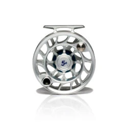 Hatch Iconic Fly Reel // 5 Plus -Perfect Fishing Shop Iconic5PlusReel ClearBlue LargeArbor Back