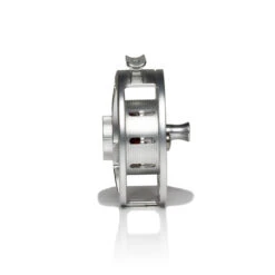 Hatch Iconic Fly Reel // 5 Plus -Perfect Fishing Shop Iconic5PlusReel ClearRed MidArbor Side