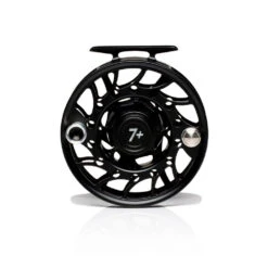 Hatch Iconic Fly Reel // 7 Plus -Perfect Fishing Shop Iconic7PlusReel BlackSilver MidArbor Back