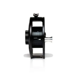 Hatch Iconic Fly Reel // 7 Plus -Perfect Fishing Shop Iconic7PlusReel BlackSilver MidArbor Side