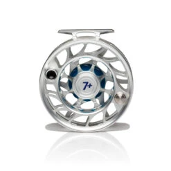 Hatch Iconic Fly Reel // 7 Plus -Perfect Fishing Shop Iconic7PlusReel ClearBlue LargeArbor Back