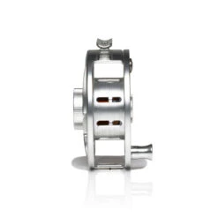 Hatch Iconic Fly Reel // 7 Plus -Perfect Fishing Shop Iconic7PlusReel ClearRed MidArbor Side