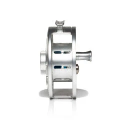 Hatch Iconic Fly Reel // 9 Plus -Perfect Fishing Shop Iconic9PlusReel ClearBlue MidArbor Side