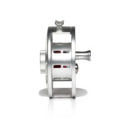 Hatch Iconic Fly Reel // 9 Plus -Perfect Fishing Shop Iconic9PlusReel ClearRed MidArbor Side