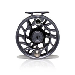 Hatch Iconic Fly Reel // 9 Plus -Perfect Fishing Shop Iconic9PlusReel GreyBlack LargeArbor Back