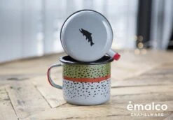 Enamel Camp Mug By Rep Your Water -Perfect Fishing Shop REPYOURWATER 9cmmug darkgrey v2 4