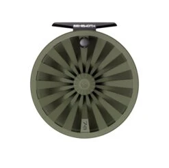 Redington BEHEMOTH Series Fly Reels -Perfect Fishing Shop Redington Reel BEHEMOTH OD Green Front 7 8
