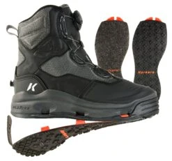 Korkers Darkhorse Wading Boot -Perfect Fishing Shop korkers fb4710 darkhorse wading boot drpdn felt ko