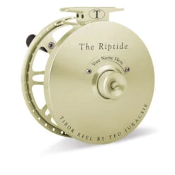 Tibor Riptide Reel 9/10/11 - Saltwater Reel -Perfect Fishing Shop tibor riptide fly reel.MAIN .Satin Gold.00