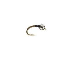 RIO's Tungsten Zebra Midge -Perfect Fishing Shop zebrablackolive